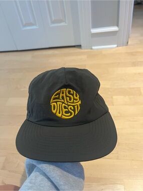 Urban Outfitters Embroidered Logo Olive Green Panel Hat